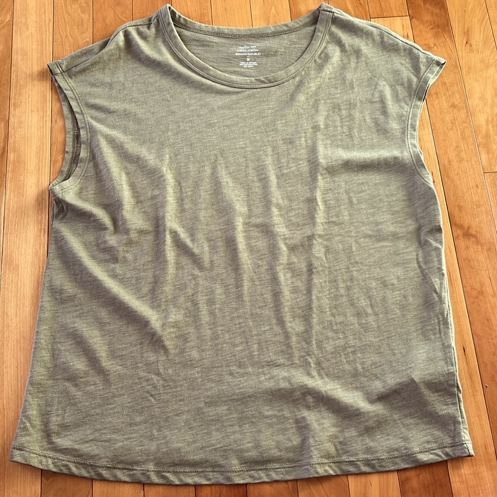 BR Factory M Fatigue Green Cap Sleeve Tee